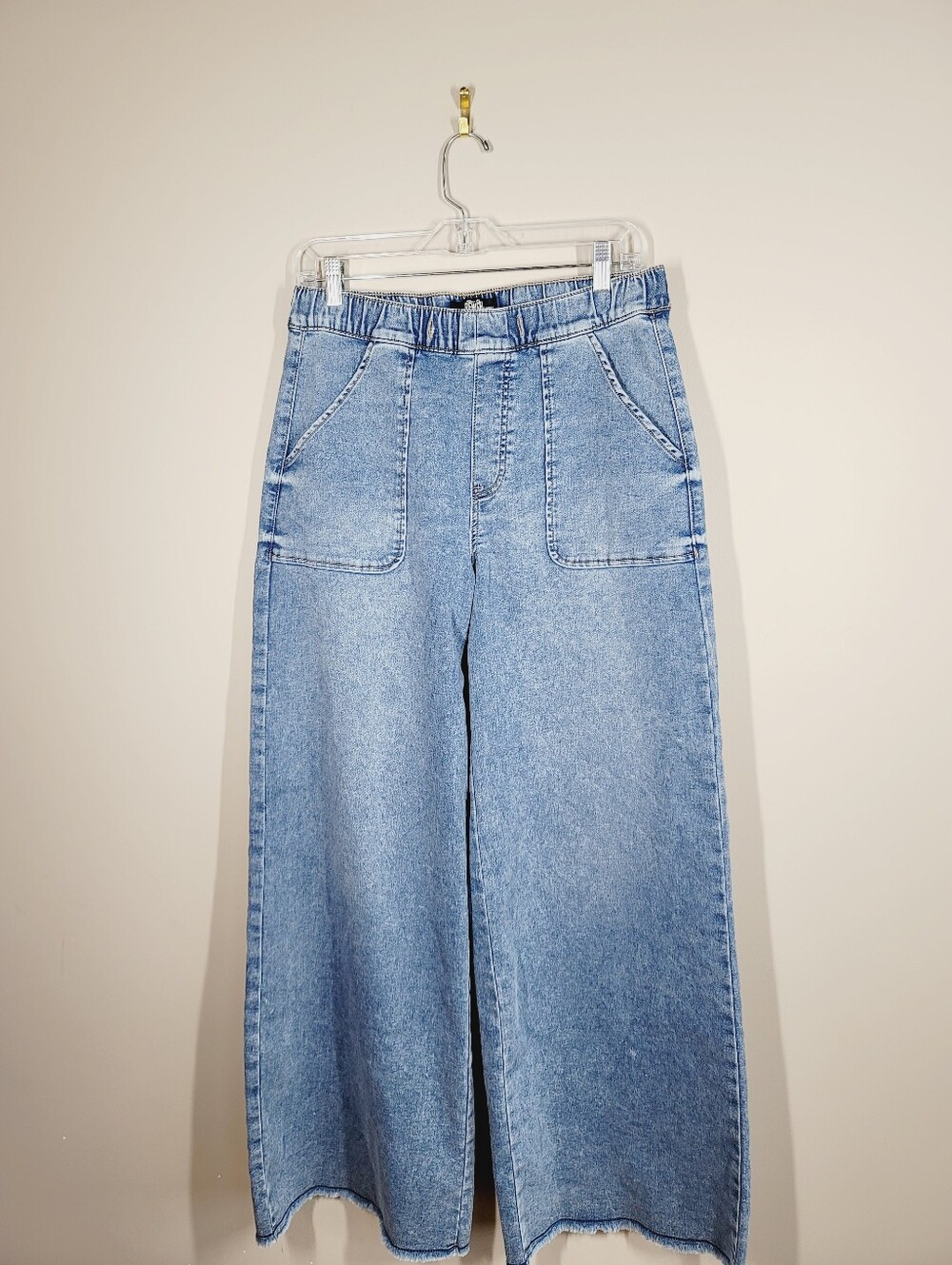 Rewash Light Blue Wide Leg Denim Jeans, Size L
